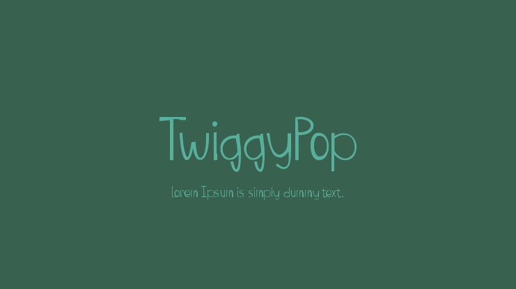 TwiggyPop Font Family