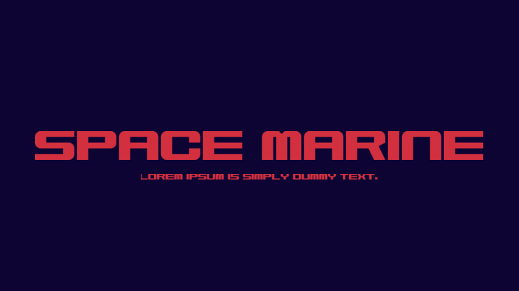 Space Marine Font