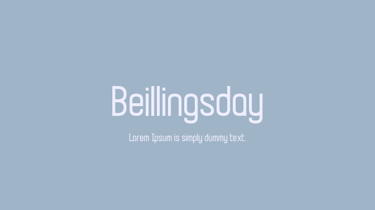 Beillingsday Font