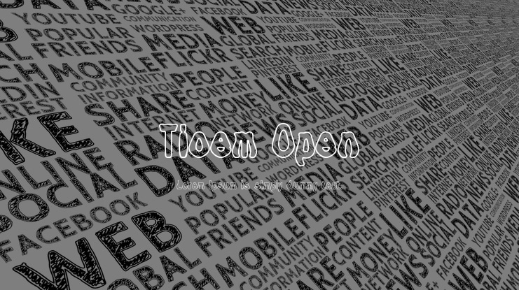 Tioem Open Font