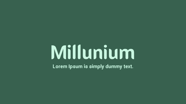 Millunium Font