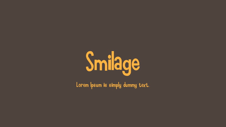 Smilage Font