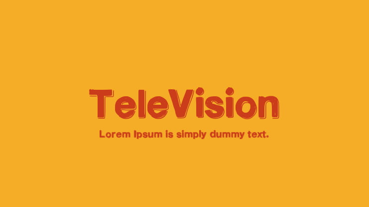 TeleVision Font