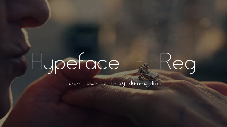 Hypeface - Reg Font