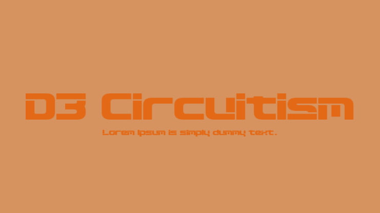 D3 Circuitism Font Family