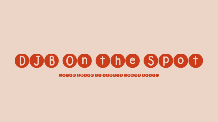DJB On the Spot Font