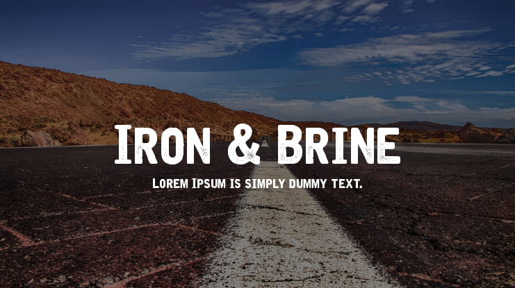 Iron & Brine Font