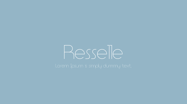 Resselle Font