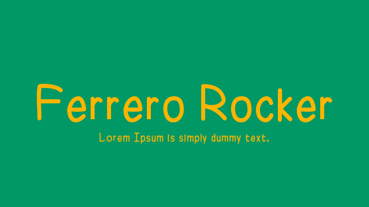 Ferrero Rocker Font