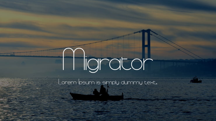 Migrator Font