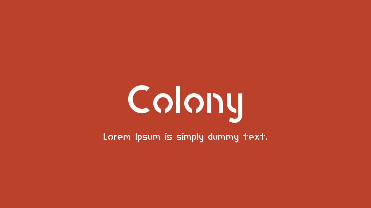 Colony Font