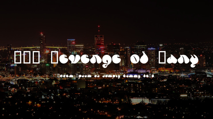 FSO Revenge of Zany Font