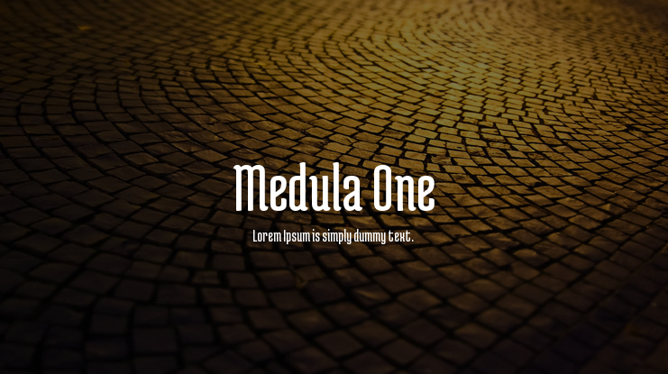 Medula One Font