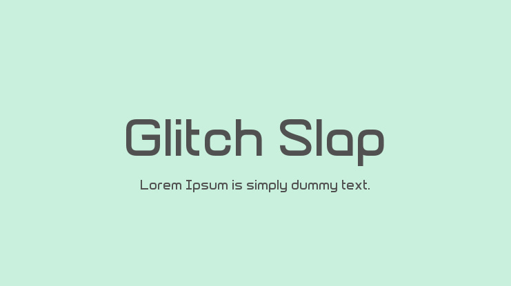Glitch Slap Font