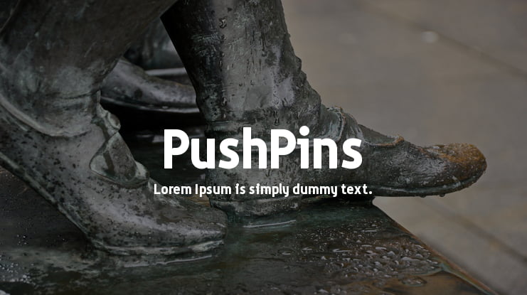 PushPins Font Family