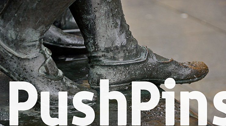 PushPins Font Family