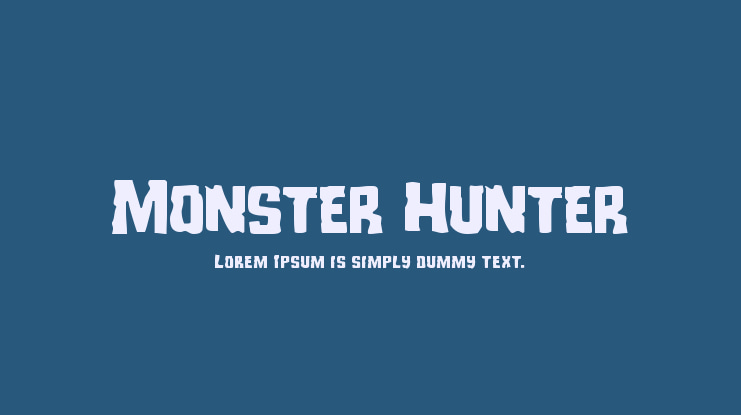 Monster Hunter Font Family