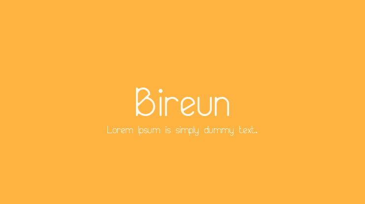 Bireun Font