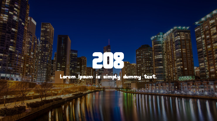 208 Font