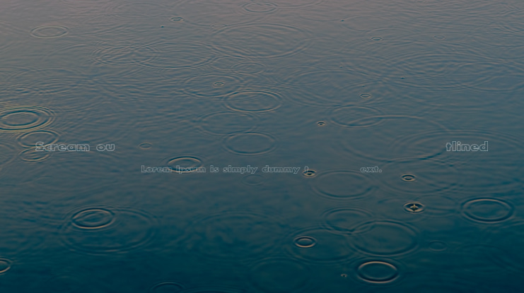 Scream outlined Font Family