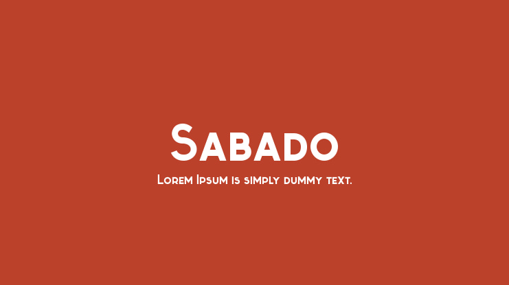 Sabado Font Family