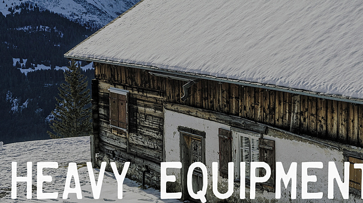 Heavy Equipment Font