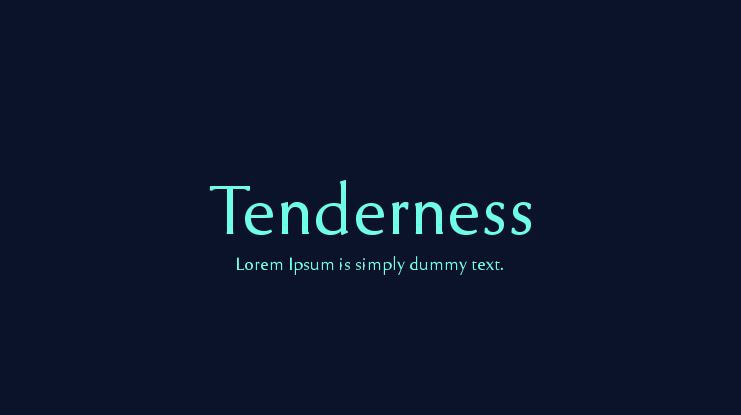 Tenderness Font