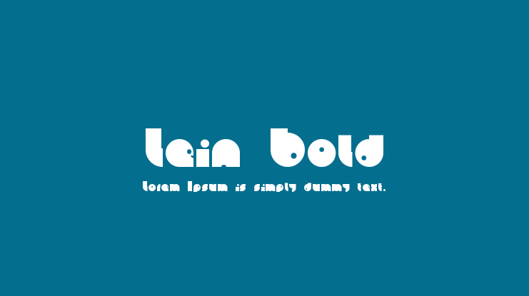 Lein Bold Font