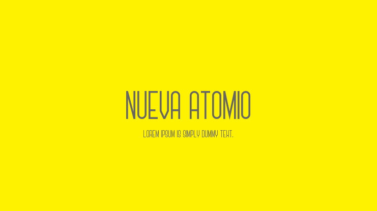 Nueva Atomio Font