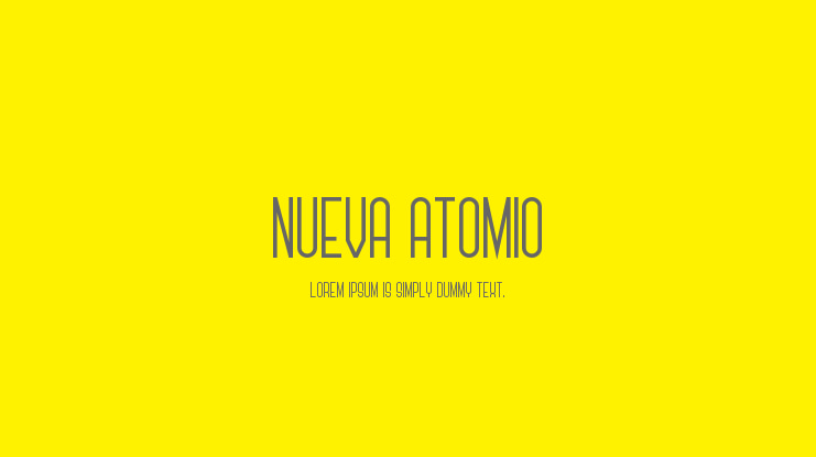 Nueva Atomio Font