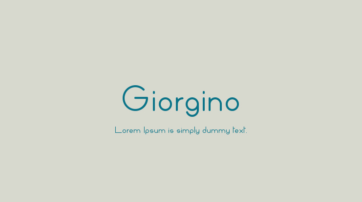 Giorgino Font