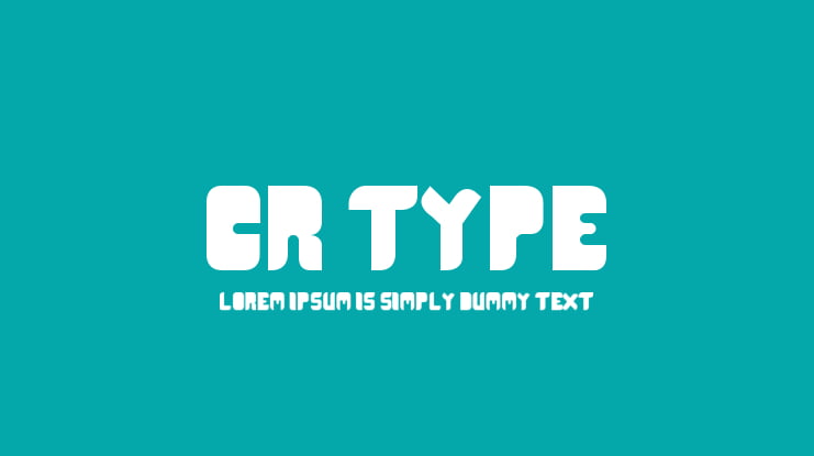 CR21 Type Font