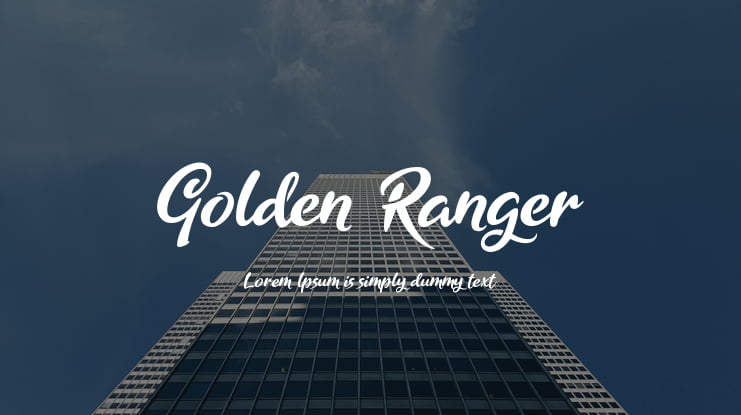 Golden Ranger Font