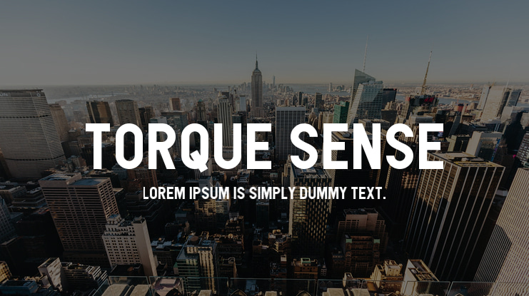 Torque Sense Font