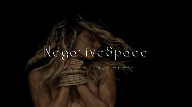 NegativeSpace Font