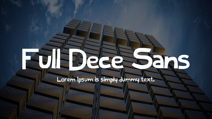 Full Dece Sans Font