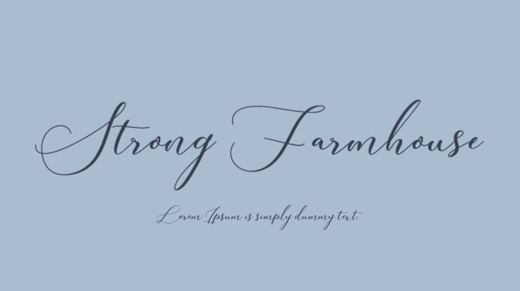 Strong Farmhouse Font