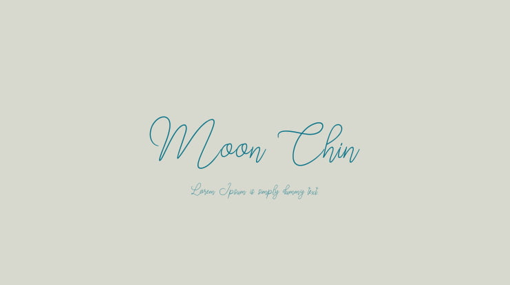 Moon Chin Font