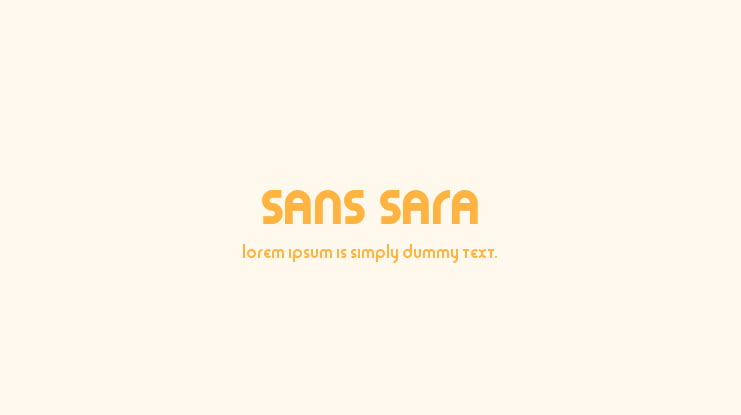 Sans Sara Font