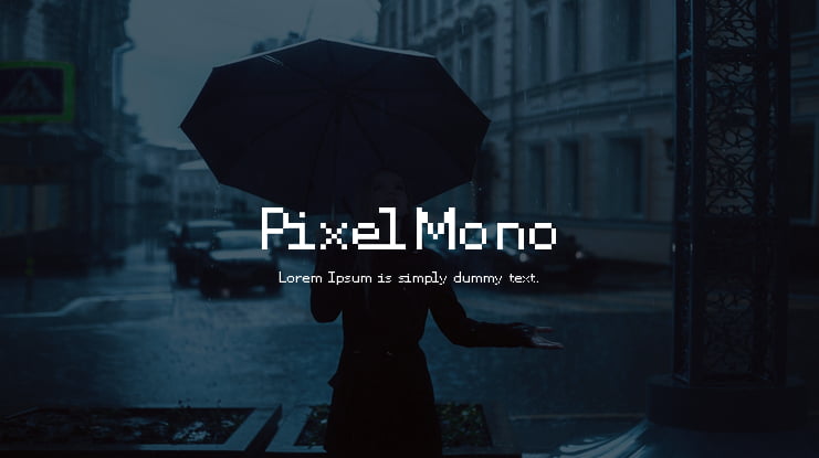 PixelMono Font