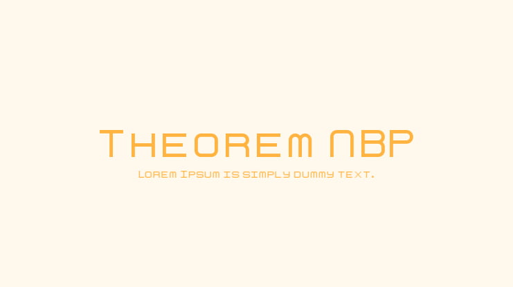 Theorem NBP Font