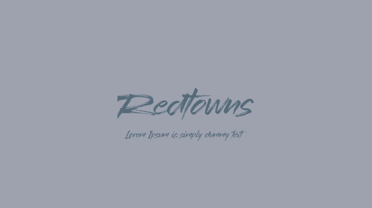 Redtowns Font