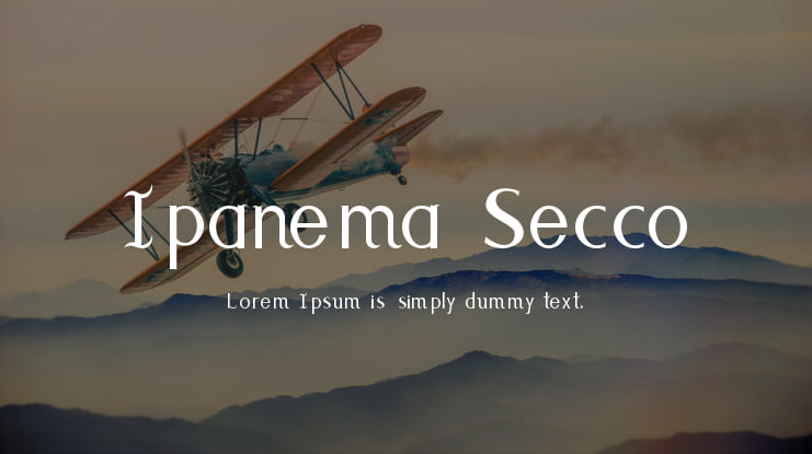 Ipanema Secco Font