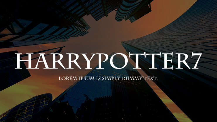 HarryPotter7 Font