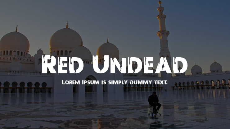 Red Undead Font Family