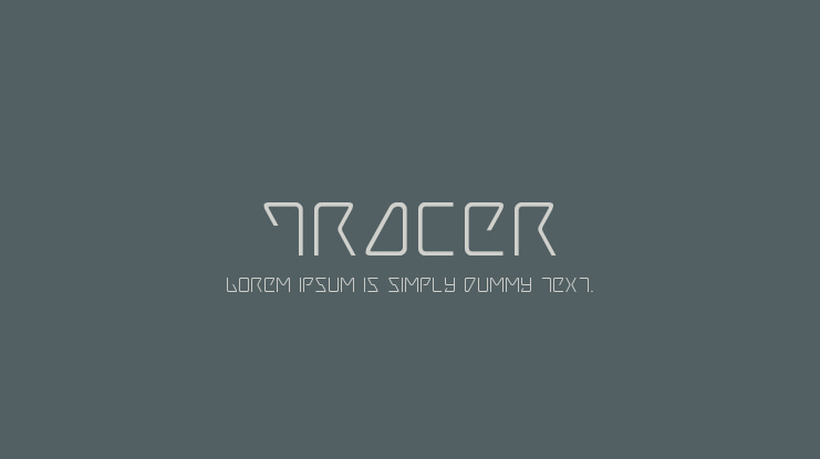Tracer Font Family