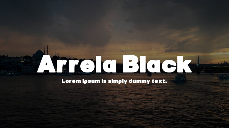 Arreia Black Font