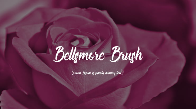 Bellsmore Brush Font