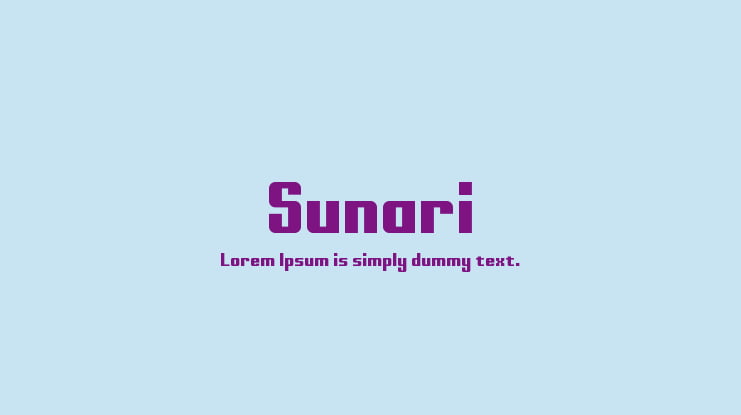 Sunari Font