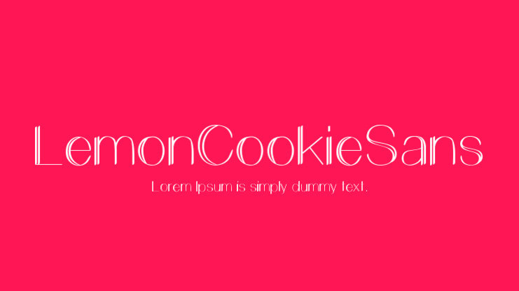 LemonCookieSans Font Family